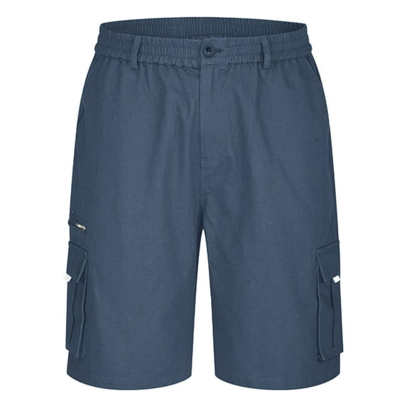 Zhuashum Work Pants For Men Casual Shorts Colorful Striped Sports Beach Shorts Pant For Men Running Jogging Pants Navy 2Xl