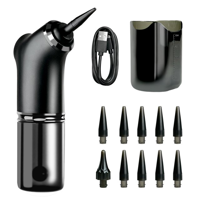 Zhudiyof Electronic Ear Wax Remover, Water Powered Washer, 4 Pressure