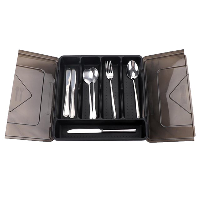 Zhudiyof Silverware Drawer Organizer, Silverware Covered, Utensil