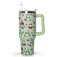thumbnail image 1 of Zhufwei 40 oz Frog Tumbler with Handle, Lid and Straw - Cute Green Kawaii Mushroom Gifts for Women, Decor, Accessories, 1 of 6