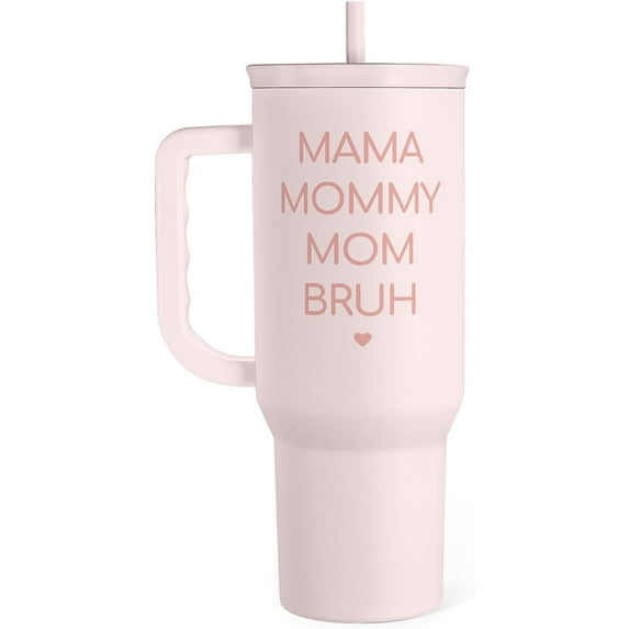 Zhufwei Gift for Cat Lovers Cat Mom – 40oz Stainless Steel Tumbler with Handle and Straw - Travel Coffee Mug for Women, Gift for Birthday, Christmas