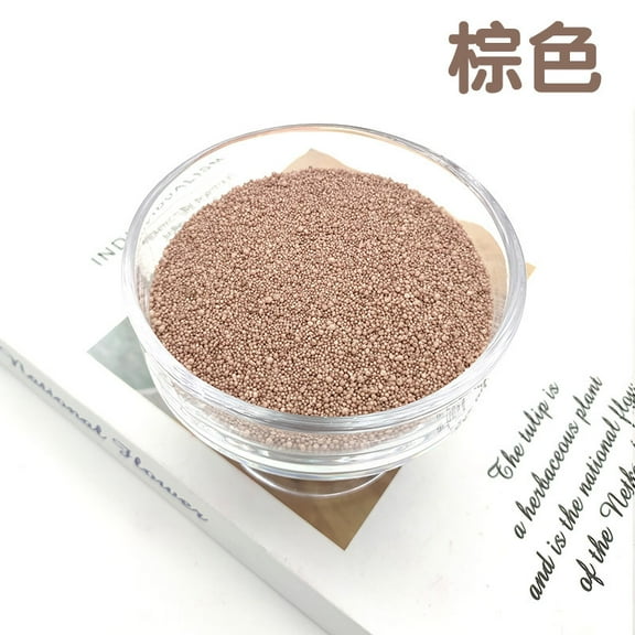 Zhuge 1.1 lb All Natural Non-Toxic Pearled Candle Sand Wax Kit, Refillable Customized Powder for DIY Candle Making, Brown
