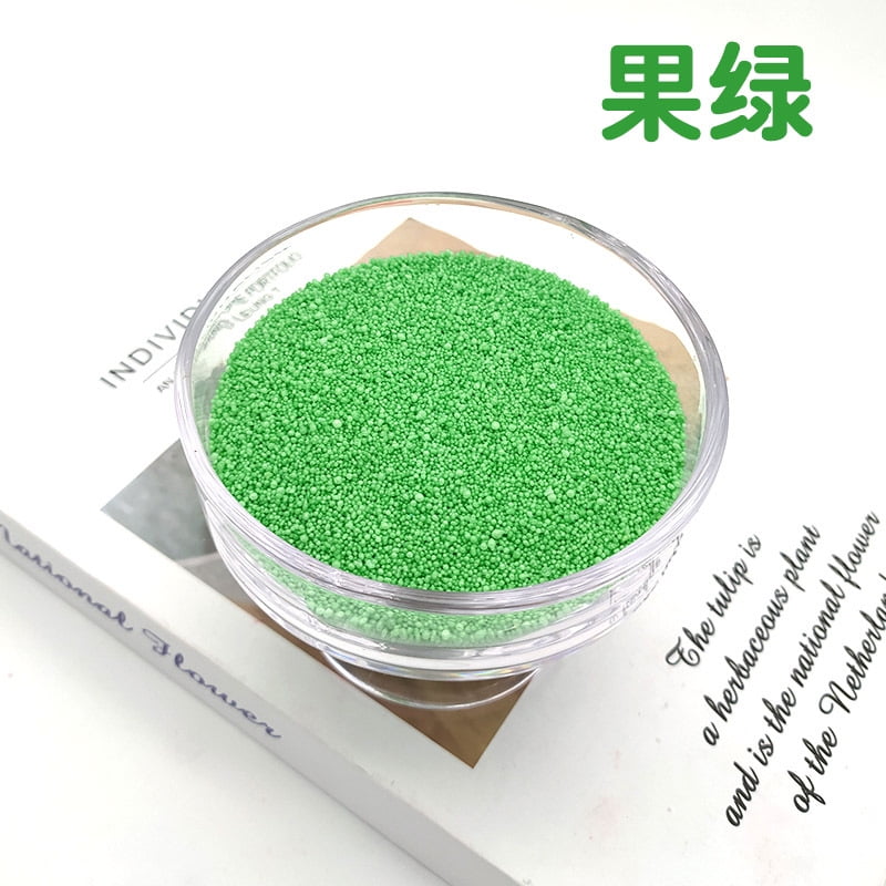 Zhuge 1.1 lb All Natural Non-Toxic Pearled Candle Sand Wax Kit, Refillable Customized Powder for DIY Candle Making,Green
