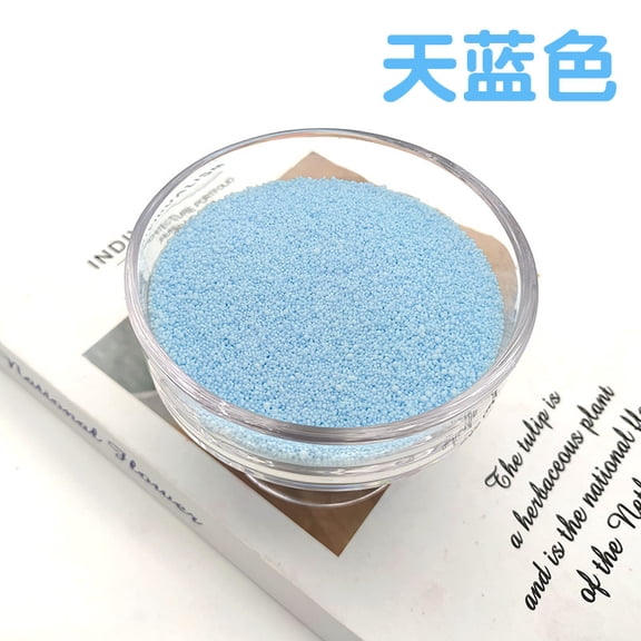Zhuge 1.1 lb All Natural Non-Toxic Pearled Candle Sand Wax Kit, Refillable Customized Powder for DIY Candle Making, Light Blue