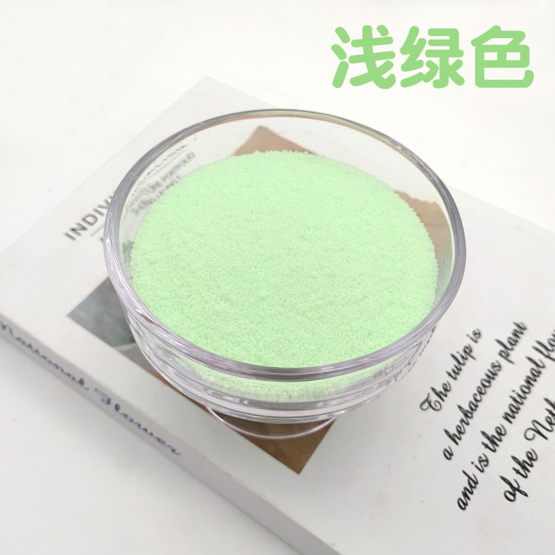 Zhuge 1.1 lb All Natural Non-Toxic Pearled Candle Sand Wax Kit, Refillable Customized Powder for DIY Candle Making, Light Green