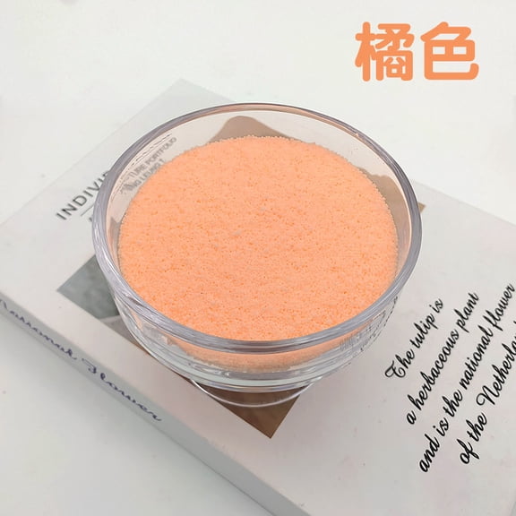 Zhuge 1.1 lb All Natural Non-Toxic Pearled Candle Sand Wax Kit, Refillable Customized Powder for DIY Candle Making, Orange