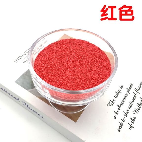 Zhuge 1.1 lb All Natural Non-Toxic Pearled Candle Sand Wax Kit, Refillable Customized Powder for DIY Candle Making, Red