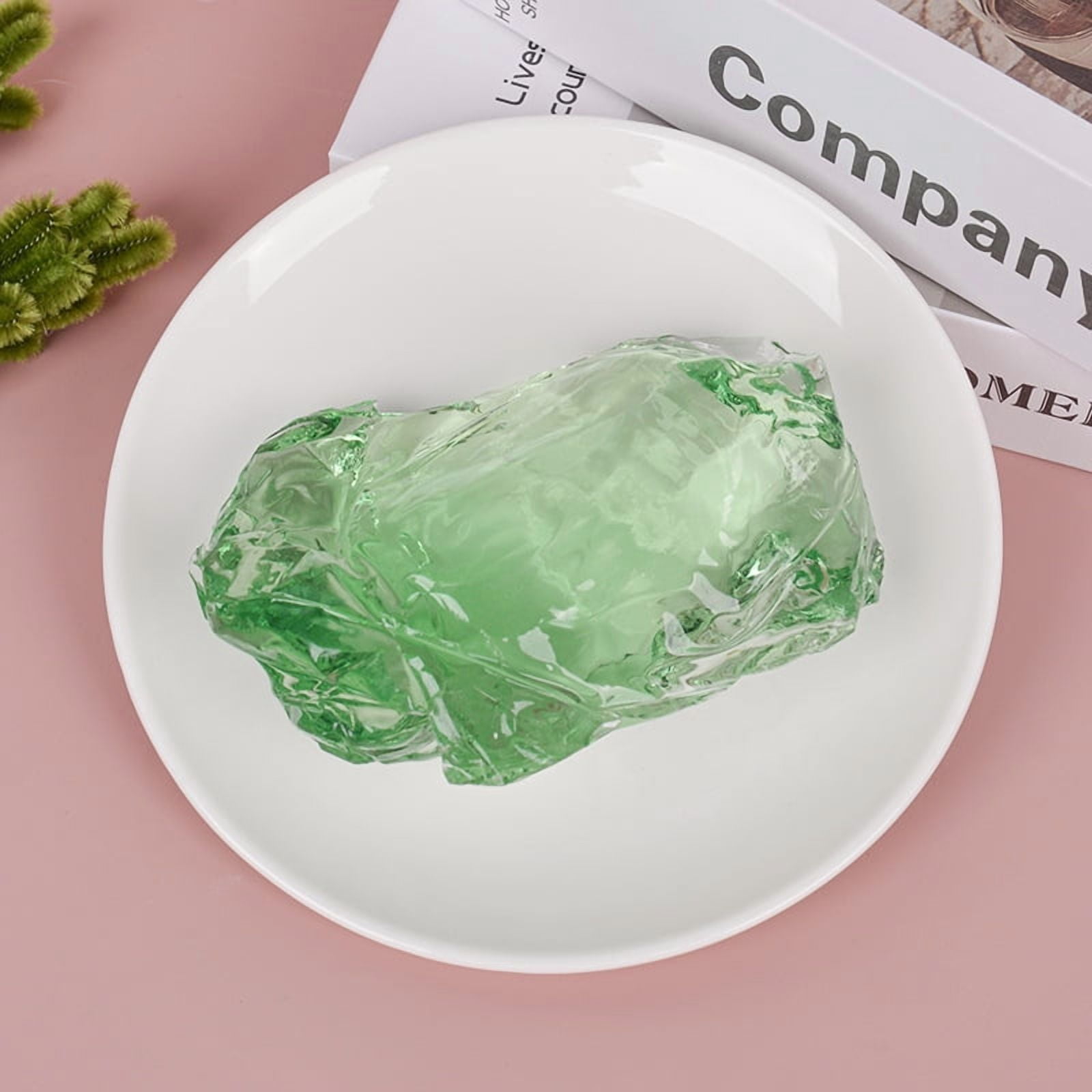 Zhuge 1.1 lb Jelly Wax for Candle Making, Clear Gel Wax with High Transparency, Long Burning Time for Candle Making and Handmade Scented Candle supplies, Green