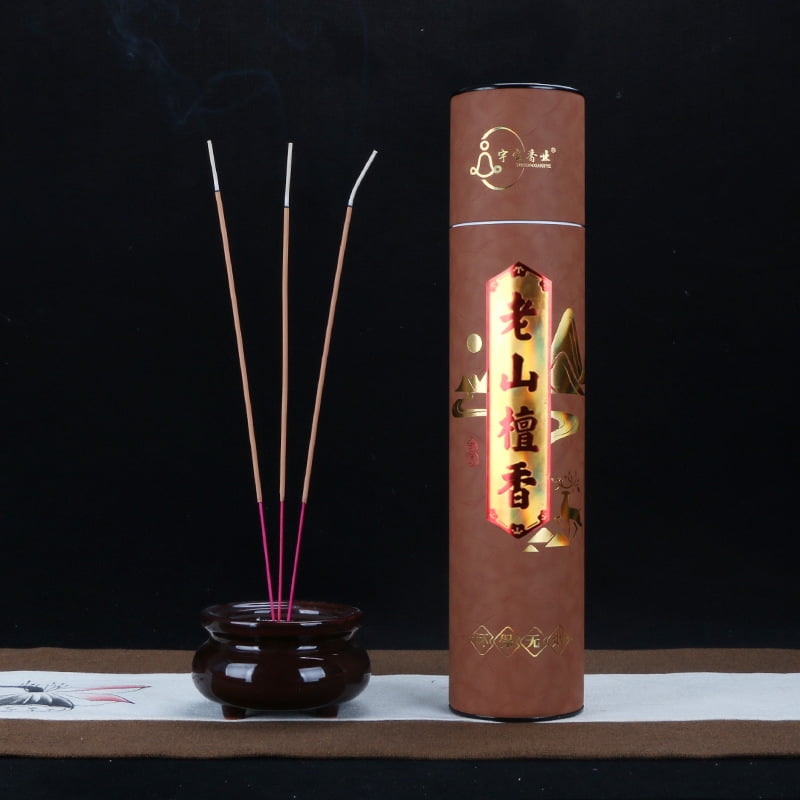 Zhuge 1 Box Unscented Incense Sticks 12.6 inch - 100% Natural Joss and Bamboo Blanks - Used for temple worship，Sandalwood