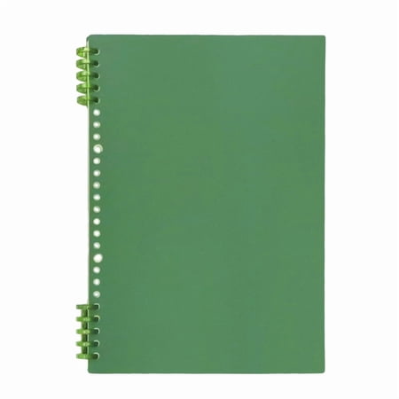 Zhuge 1 Pack A4 Plaid Spiral Notebook,Removable Thick Paper Hardcover Notebooks 120 Pages / 60 Sheets,for Note Taking Office Home Supplies,Green