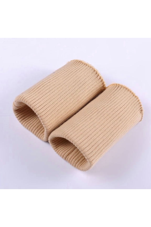 1 Pair Tubular Knit Rib Cuffing Fabric, Stretchy Replacement Material for Sweatshirt Jacket Coat Sleeve Cuff, Ideal for Sewing DIY Craft Projects, Khaki