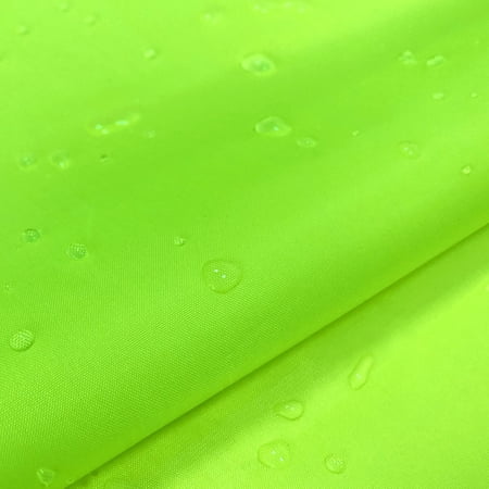 Zhuge 1 Yard Black Ripstop Fabric, 59 Inch Wide Waterproof Lightweight Cloth for Tent, Tarp, Bag Making, Outdoor Travel and DIY Craft Projects, Fluorescent Green