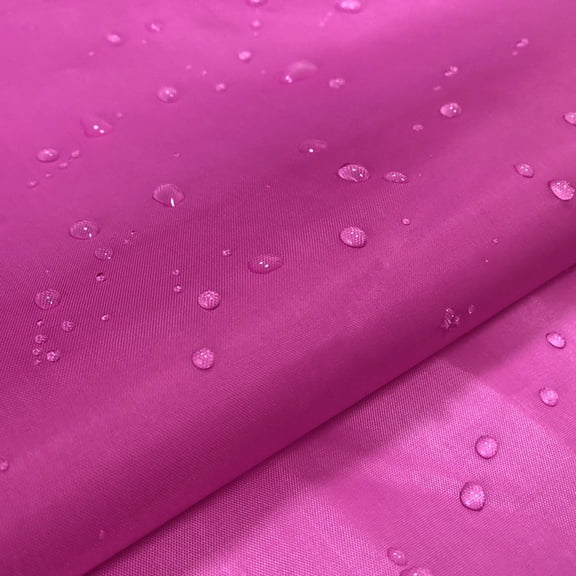 Zhuge 1 Yard Black Ripstop Fabric, 59 Inch Wide Waterproof Lightweight Cloth for Tent, Tarp, Bag Making, Outdoor Travel and DIY Craft Projects, Rose Red