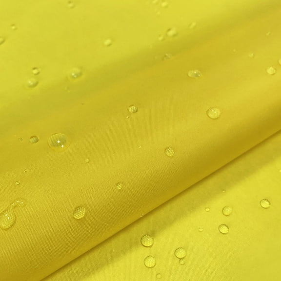 Zhuge 1 Yard Black Ripstop Fabric, 59 Inch Wide Waterproof Lightweight Cloth for Tent, Tarp, Bag Making, Outdoor Travel and DIY Craft Projects, Yellow