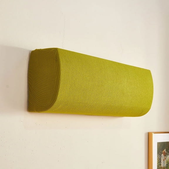 Zhuge 1 piece wall mounted air conditioner dust cover elastic solid color simple air conditioner dust cover 90-110cm (green)