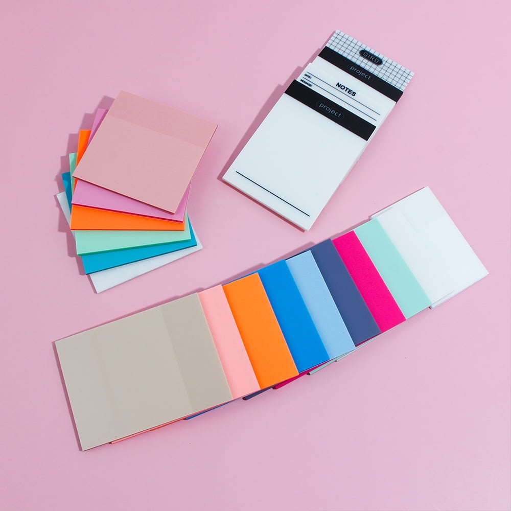 Zhuge 10 Pads Transparent Sticky Notes,2.7X3.5 Inch Clear Sticky Notes