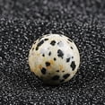 thumbnail image 1 of Zhuge 10 Pcs 0.63 Inch Banded Quartz Crystal Sphere, Feng Shui Chakra Aura Decor for Home Desk & Collection, Dalmation Stone, 1 of 5