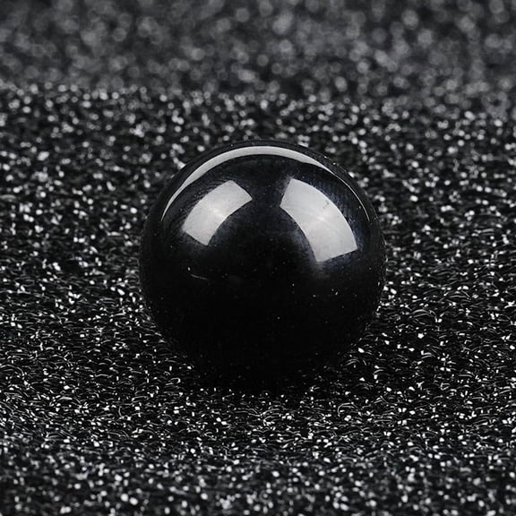 Zhuge 10 Pcs 0.63 Inch Banded Quartz Crystal Sphere, Feng Shui Chakra Aura Decor for Home Desk & Collection, Obsidian