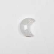 Zhuge 10 pieces white natural crystal raw stone mini 3 * 2cm moon shaped natural stone accessory pendant decoration DIY decoration gift accessories