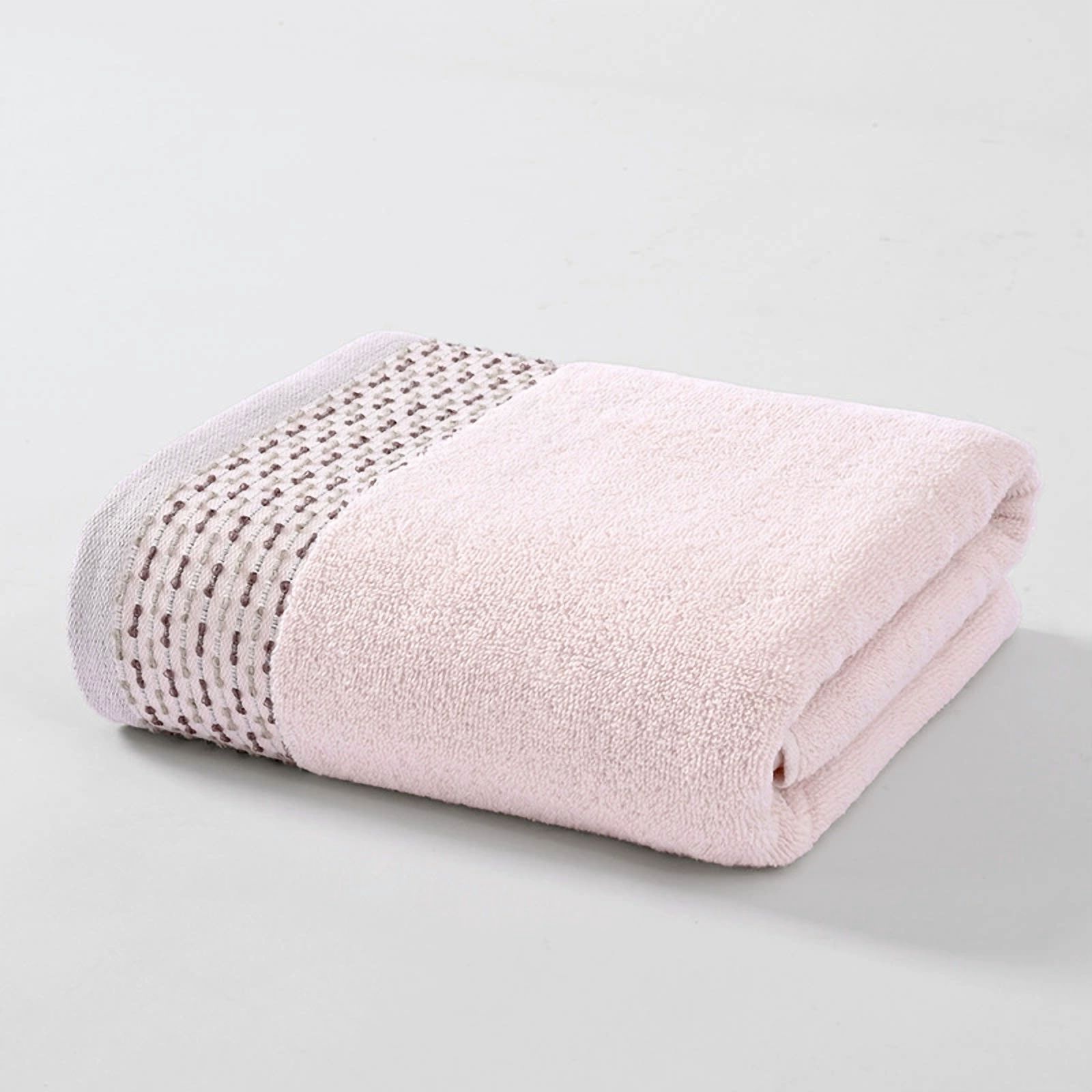 Zhuge 100% Cotton 2 Pack Oversized Bath Towel Set 28x55 Inches, Ultra Soft Highly Absorbant Compact Quickdry & Lightweight Large Bath Towels, Ideal for Gym Travel Camp Pool -Light Pink A
