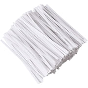 Zhuge 1000Pcs Twist Ties 4" Bread Ties Closure Tie for Tying Bread, Candy, Cookies, Gift Bags-White