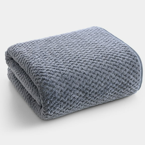 Zhuge 2 Pack Large Coral Fleece Bath Towels 28x55 Inch, Ultra Soft Fluffy Plush Bathroom Towels, Highly Absorbent Durable Shower Towel Set for Daily Home Use, Gray