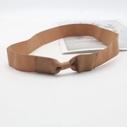 Zhuge 2-Pack M Size 56-59cm Elastic Bow Tie Hat Bands, Stretchable Adjustable Headwear Accessories for Men & Women,Khaki
