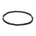 thumbnail image 1 of Zhuge 2-Pair Colorful Beaded Anklet Set, Boho-Inspired Adjustable Ankle Bracelets, Lightweight Summer Beach Jewelry for Women,B24, 1 of 2
