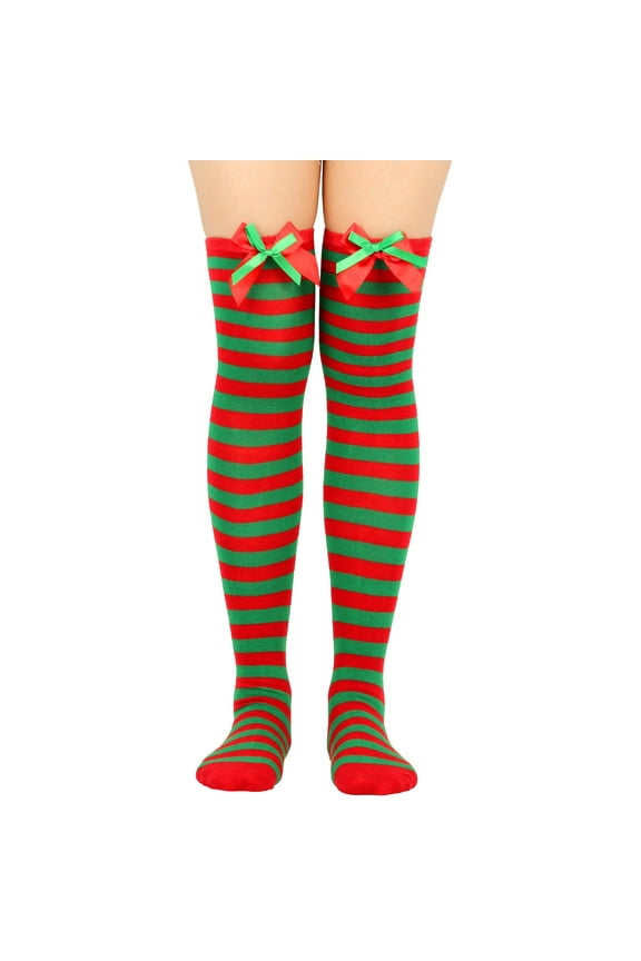 2 Pairs Over Knee Socks Knee-High Socks High Thigh Boot Stockings Women Knee Highs Socks for Girl Cosplay, Daily Wear,A08