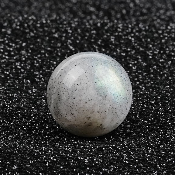 Zhuge 2 Pcs 1.18 Inch Banded Quartz Crystal Sphere, Feng Shui Chakra Aura Decor for Home Desk & Collection, Moonstone