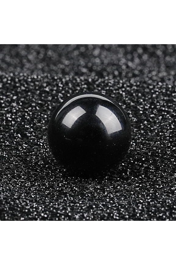 2 Pcs 1.18 Inch Banded Quartz Crystal Sphere, Feng Shui Chakra Aura Decor for Home Desk & Collection, Obsidian
