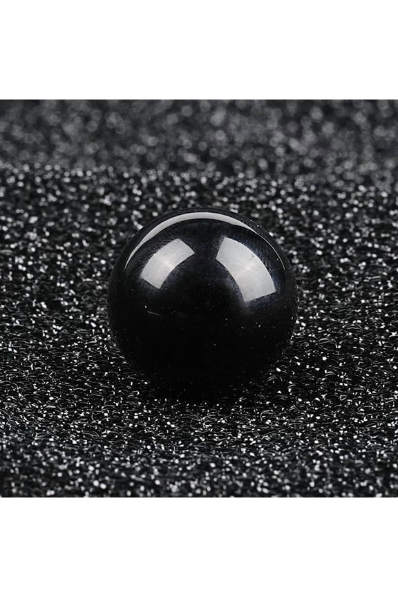 2 Pcs 1.18 Inch Banded Quartz Crystal Sphere, Feng Shui Chakra Aura Decor for Home Desk & Collection, Obsidian