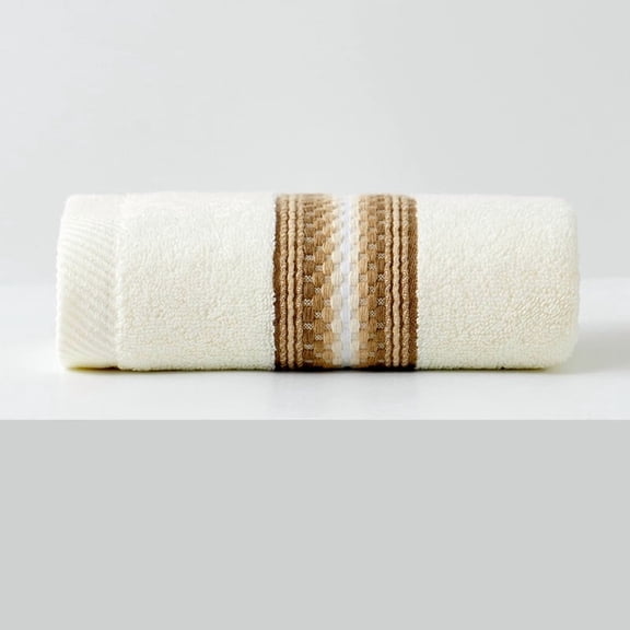 Zhuge 2 Piece White Cotton Towel Set 35x75cm, Soft Absorbent Towels Ideal for Dorm Life, Bathroom & Daily Personal Use