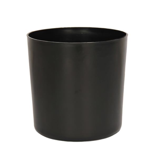Zhuge 2-piece straight tube thin black plastic with column PP flowerpot simulation flower tree horticultural smooth flowerpot 7 * 5.75in