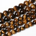 thumbnail image 1 of Zhuge 2 pieces 10mm yellow natural tiger eye stone loose beads semi-finished natural stone bead bracelet necklace DIY jewelry accessories, 1 of 1