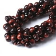 thumbnail image 1 of Zhuge 2 pieces 6mm natural red tiger eye stone loose beads semi-finished natural stone bead bracelet necklace DIY jewelry accessories, 1 of 1