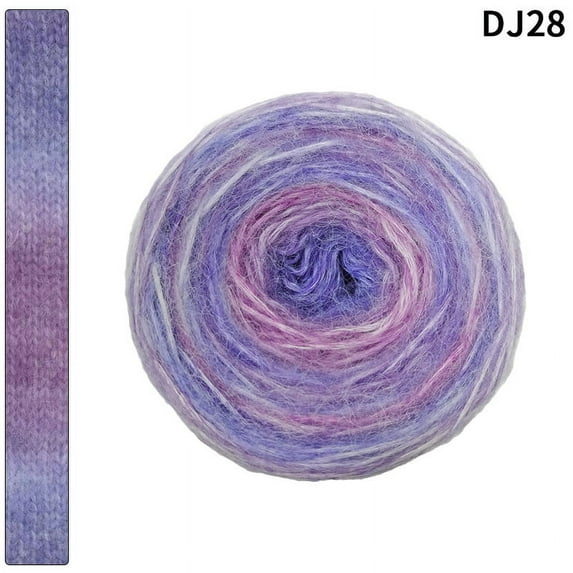 Zhuge 200G Yarn Whirl , 58% Large Softly Color Changing Acrylic Yarn for Crocheting ，T