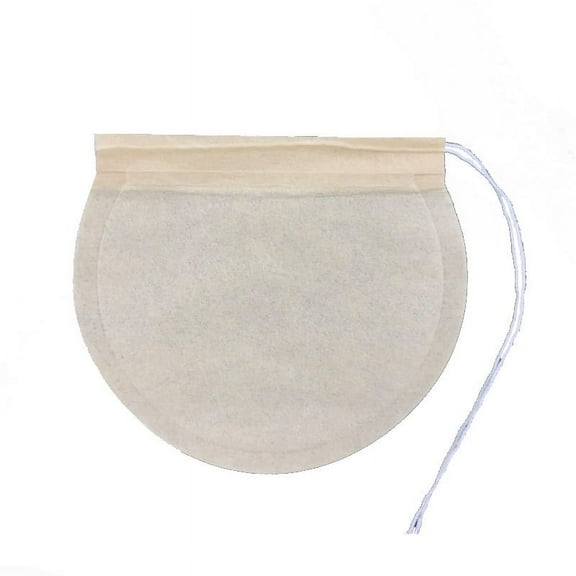 Zhuge 200Pcs 2.95" Disposable Paper Drawstring Filter Bags for Loose Leaf Tea, Coffee, Spice,Khaki