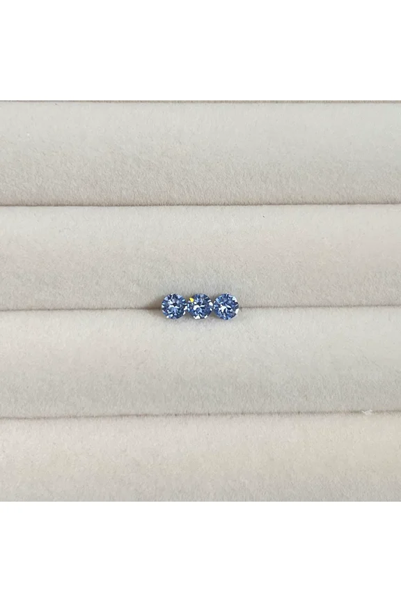 20G Threaded Flat Back Earrings,Hypoallergenic Flat Back Stud Earrings Surgical titanium steel Cubic Zirconia Tiny Earrings Cartilage Earring CZ Earrings 4mm,Blue D