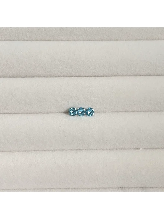 20G Threaded Flat Back Earrings,Hypoallergenic Flat Back Stud Earrings Surgical titanium steel Cubic Zirconia Tiny Earrings Cartilage Earring CZ Earrings 4mm,Blue B