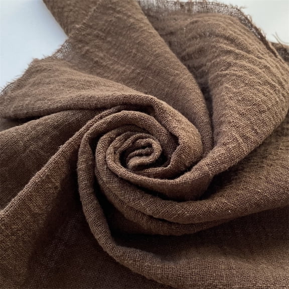 Zhuge 23.6x70.9 Inch Texture Cotton Linen Table Runner, Rustic Long Table Decor for Dining Room, Weddings, Bridal Showers & Holiday Celebrations, Coffee