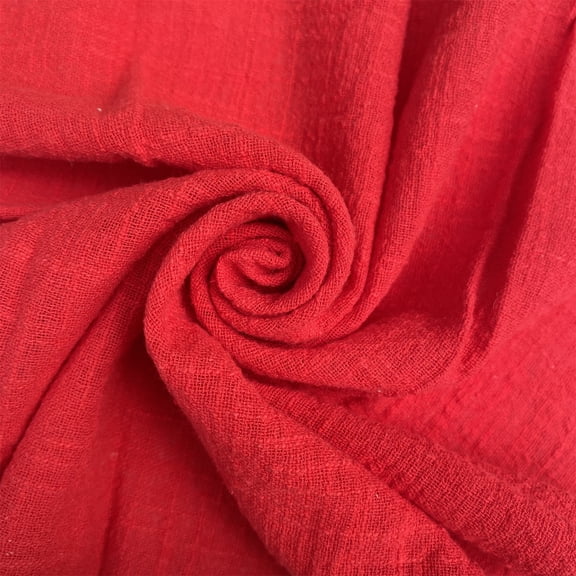 Zhuge 23.6x70.9 Inch Texture Cotton Linen Table Runner, Rustic Long Table Decor for Dining Room, Weddings, Bridal Showers & Holiday Celebrations, Red
