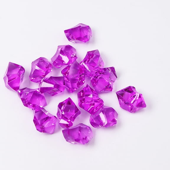 Zhuge 280PCS1.1 lb Rose Fake Ice Rocks, Acrylic Gems Crystals Plastic Diamonds for Vase Fillers & Wedding Party Decor