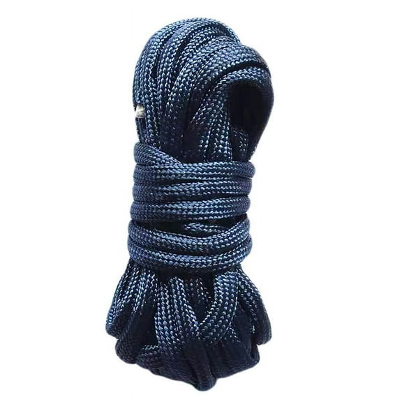 Zhuge 2Pcs 4mm Braid Nylon Cord for Camping,Hammock,Clothsline,Hiking,Fishing-3yards,Dark Blue