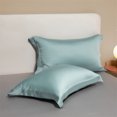 thumbnail image 1 of Zhuge 2Pcs 60 tencel pillowcases Start your dream night with this comfortable, breathable pillowcase 18.9x29.13inch(cyan）, 1 of 3