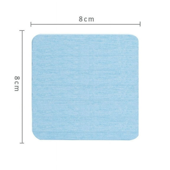 Zhuge 2Pcs Diatomaceous Earth Coaster, Versatile Water Absorbent Diatomite Coaster-3.14*3.14inch,Blue