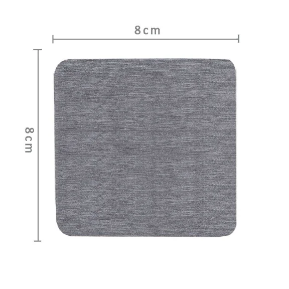 Zhuge 2Pcs Diatomaceous Earth Coaster, Versatile Water Absorbent Diatomite Coaster-3.14*3.14inch,Dark Grey