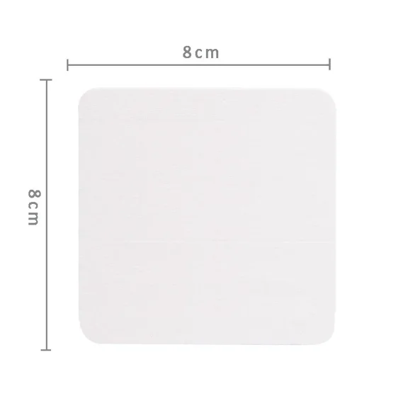 Zhuge 2Pcs Diatomaceous Earth Coaster, Versatile Water Absorbent Diatomite Coaster-3.14*3.14inch,White