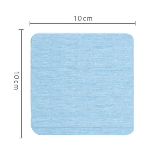 Zhuge 2Pcs Diatomaceous Earth Coaster, Versatile Water Absorbent Diatomite Coaster-3.93*3.93inch,Blue