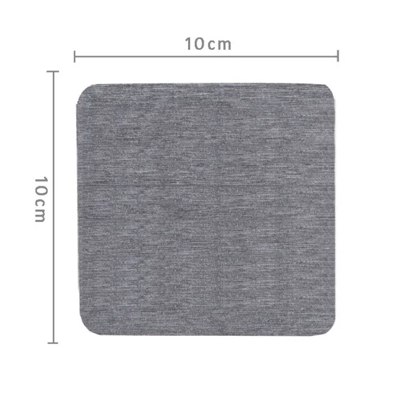 Zhuge 2Pcs Diatomaceous Earth Coaster, Versatile Water Absorbent Diatomite Coaster-3.93*3.93inch,Dark Grey